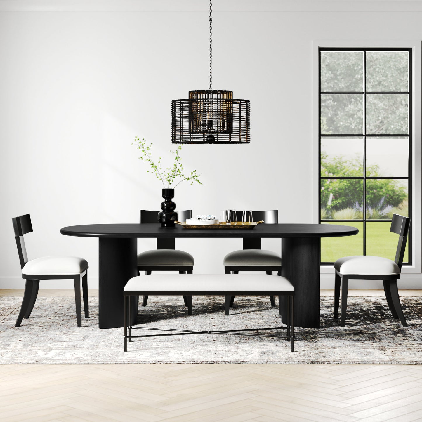 Kiaan Oval 6 Seater Dining Table