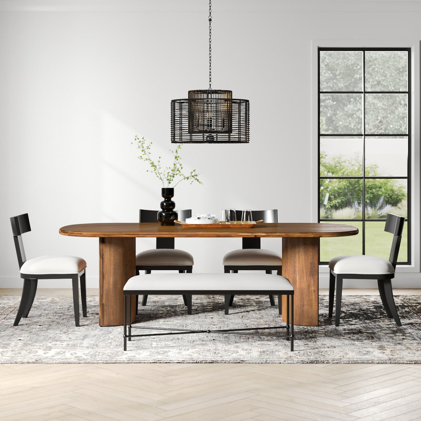 Kiaan Oval 6 Seater Dining Table