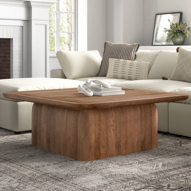 Brendan Solid Wood Block Coffee Table