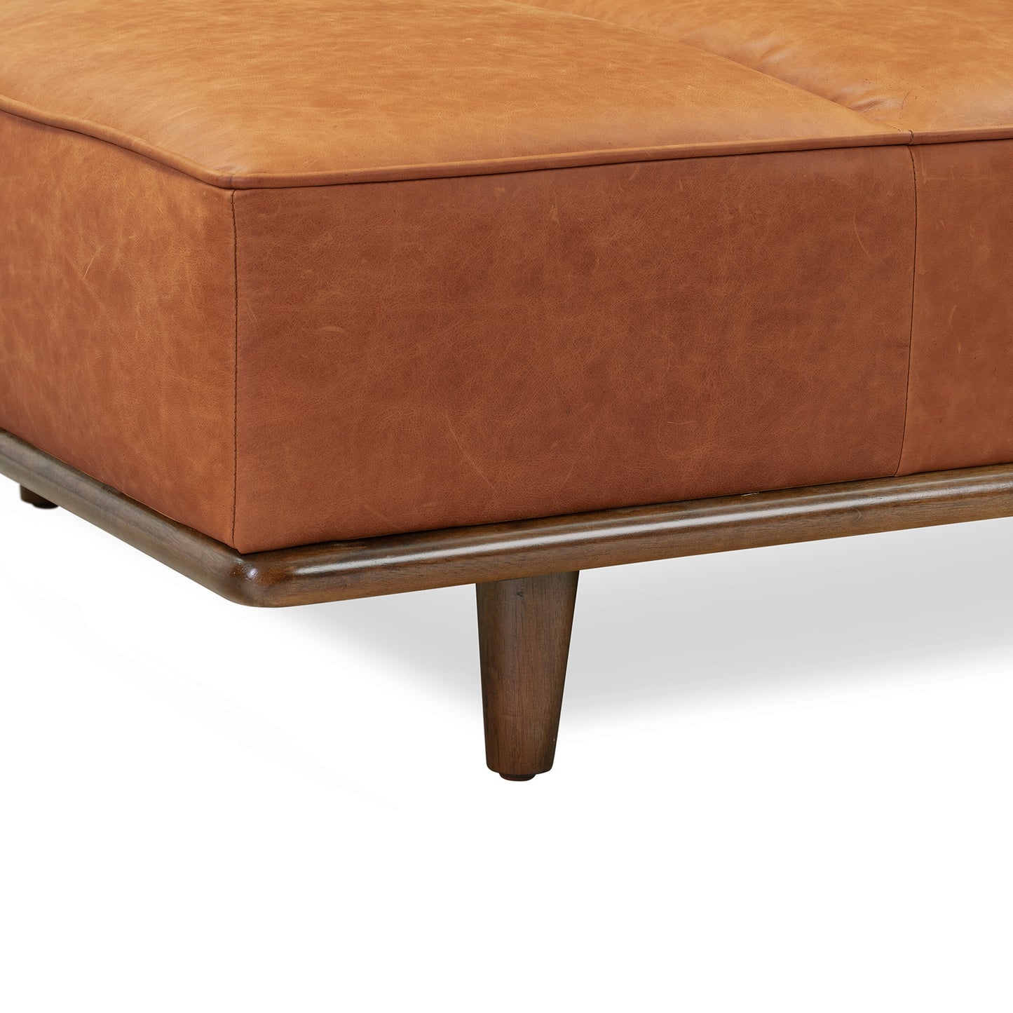 Kiaan Full-Grain Genuine Leather Daybed
