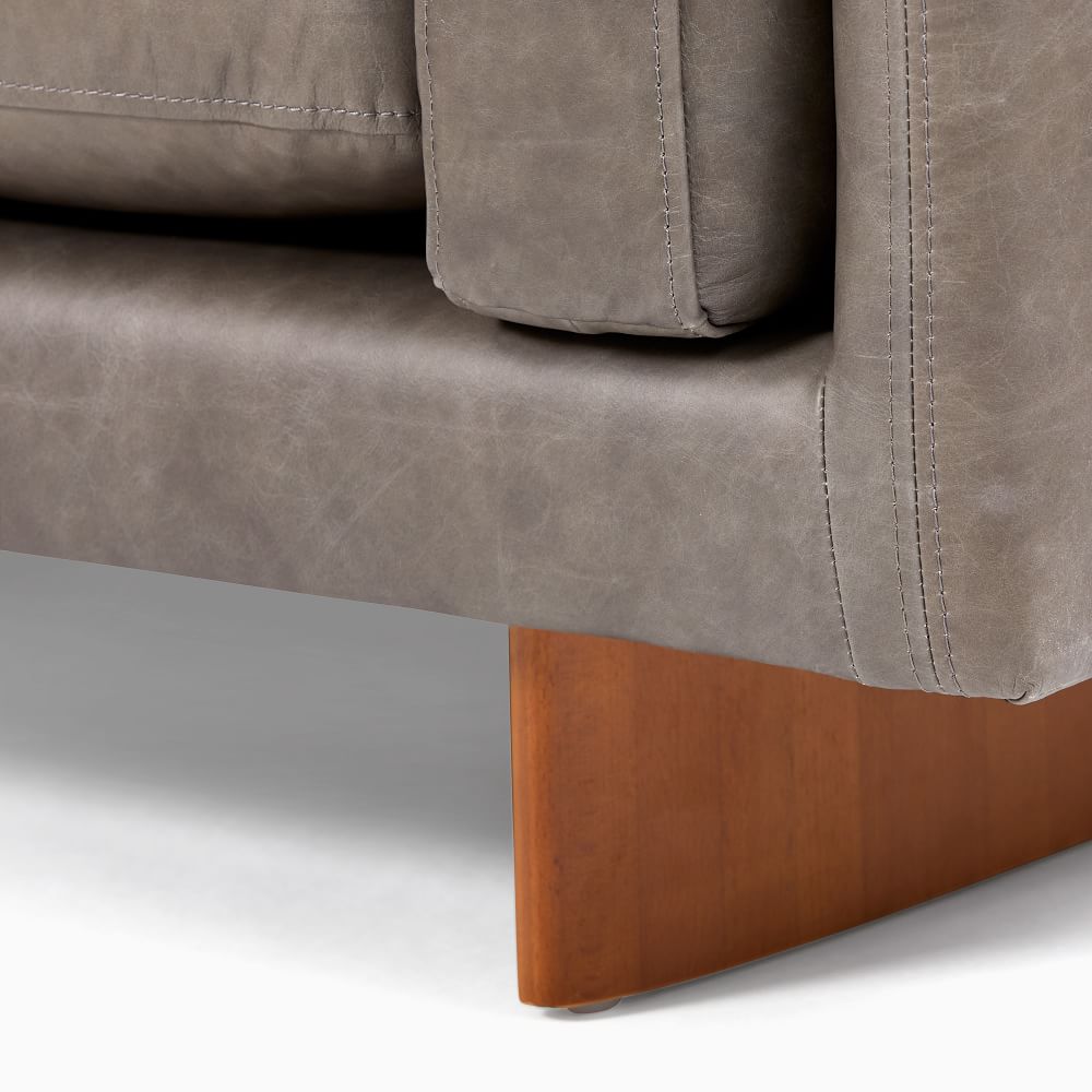 Corbin Leather 2-Piece Bumper Chaise Sectional Furniture BoutiQ