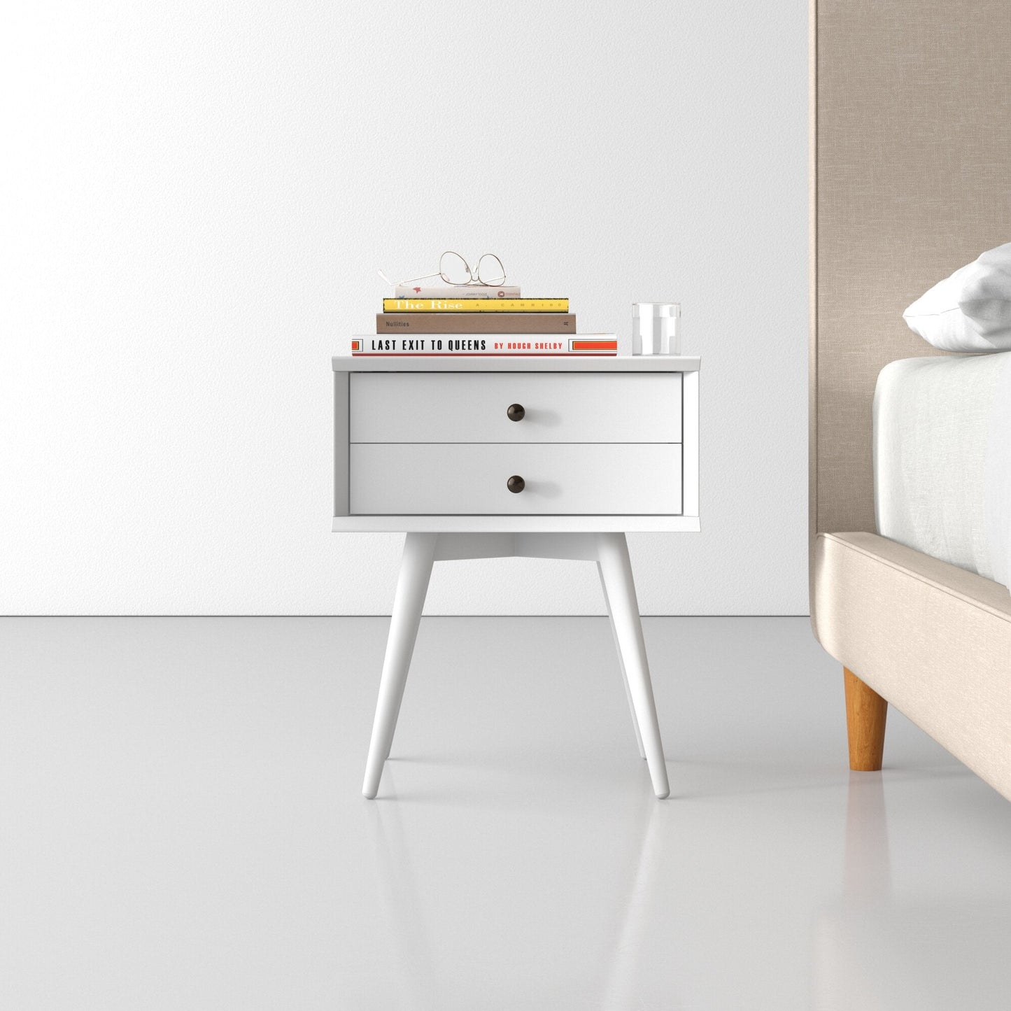 Declan 2 Drawer Nightstand Furniture BoutiQ