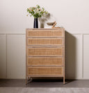Diego Rattan 5-Drawer Dresser Furniture BoutiQ