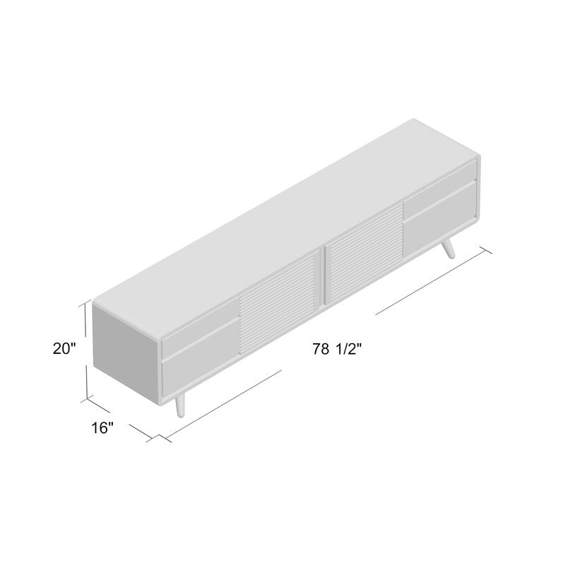 Donovan Solid Wood TV Stand Furniture BoutiQ