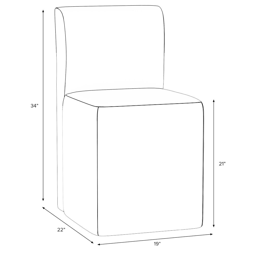 Elliot Block Base Dining Chair Furniture BoutiQ