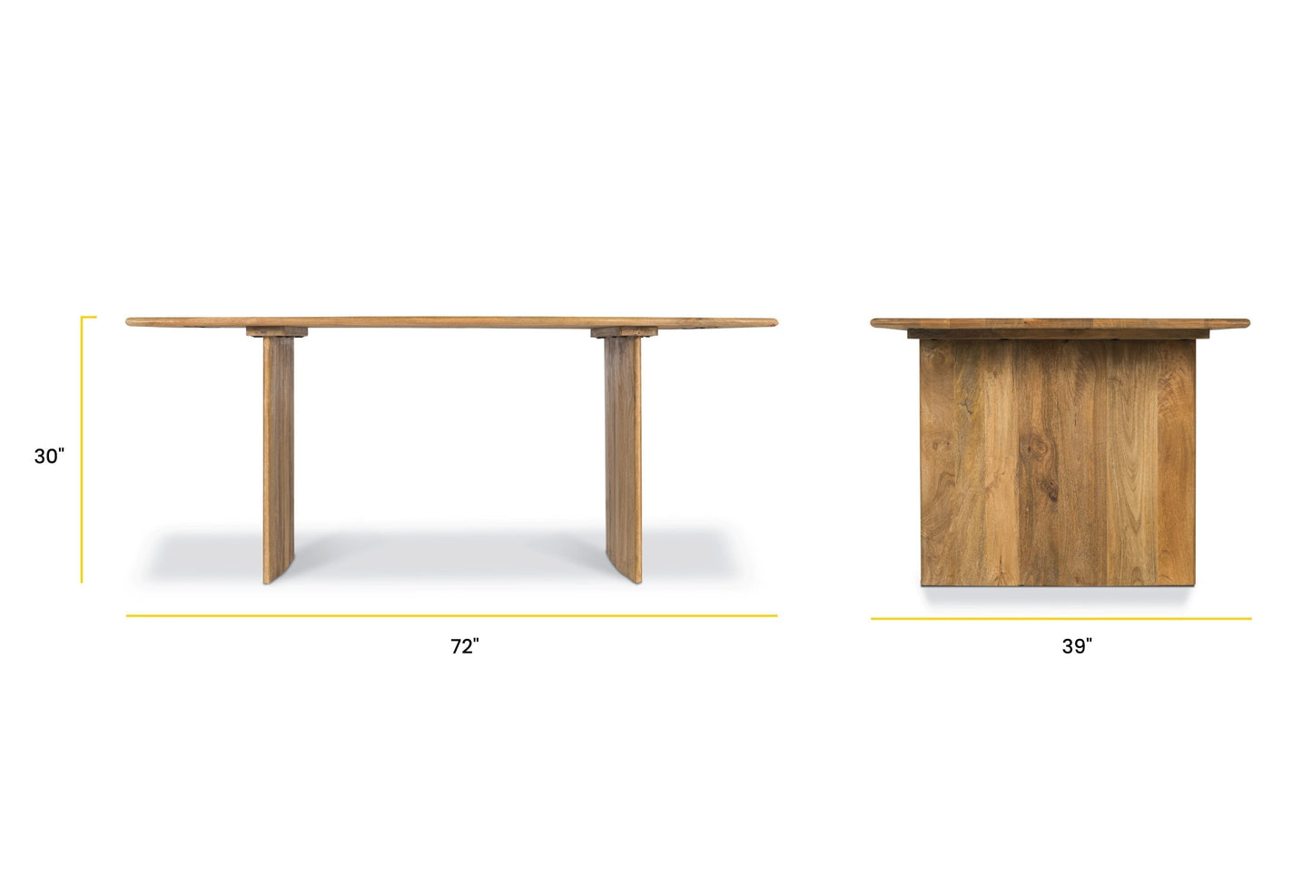 Frank Mango Solid Wood Dining Table Furniture BoutiQ