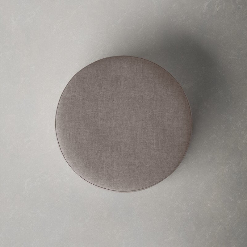 Grady Polyester Round Cocktail Ottoman Furniture BoutiQ