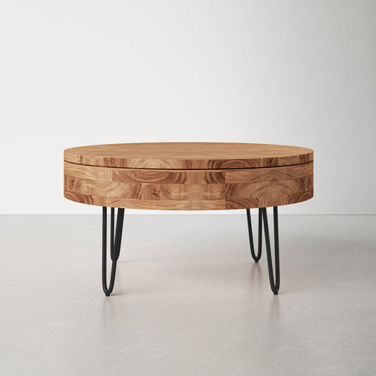 Keith Solid Wood Storage Coffee Table