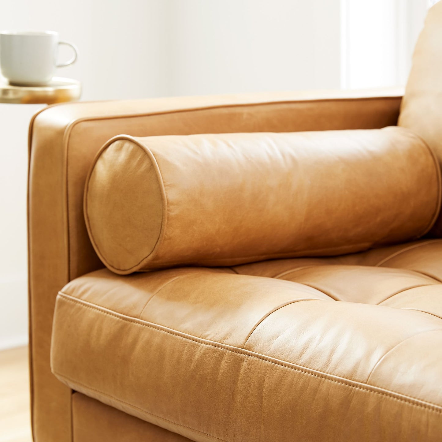 Isaias Leather 2-Piece Chaise Sectional Furniture BoutiQ