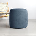 Kason Velvet Round Standard Ottoman Furniture BoutiQ