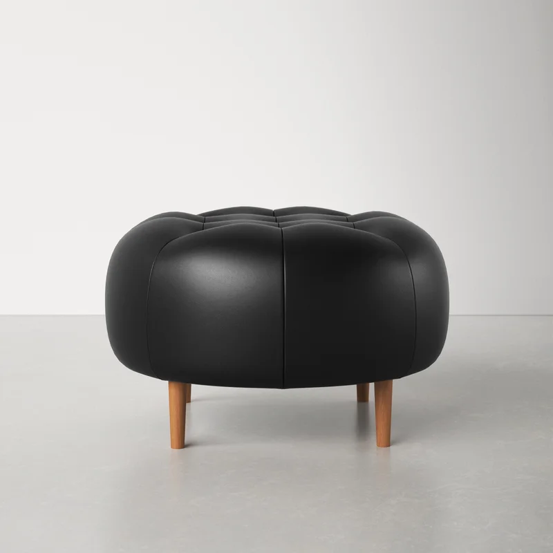 Marvin Leather Ottoman