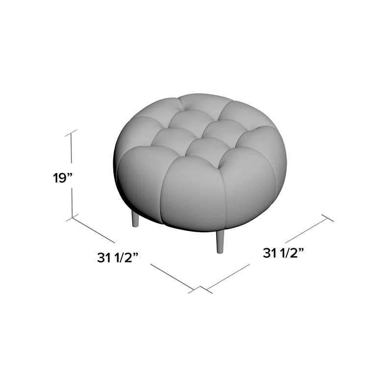 Marvin Leather Ottoman