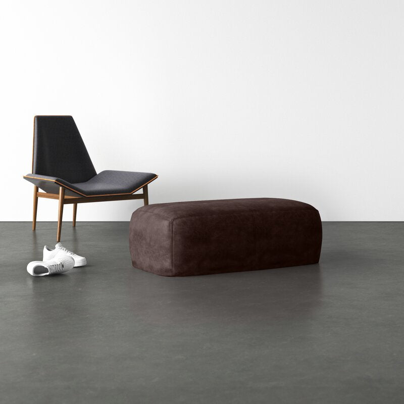 Pedro Leather Ottoman Furniture BoutiQ