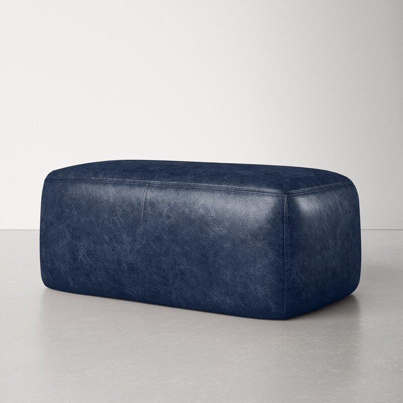 Pedro Leather Ottoman Furniture BoutiQ