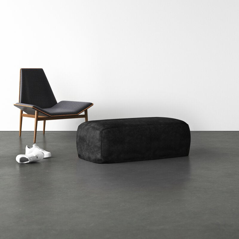 Pedro Leather Ottoman Furniture BoutiQ
