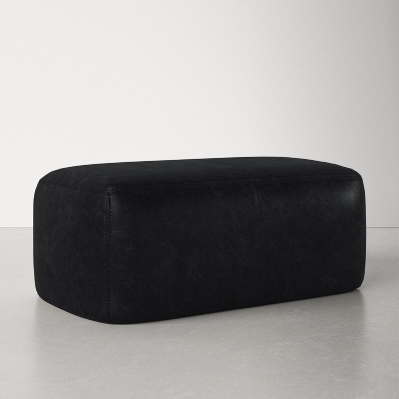 Pedro Leather Ottoman Furniture BoutiQ