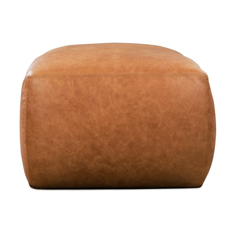 Pedro Leather Ottoman Furniture BoutiQ