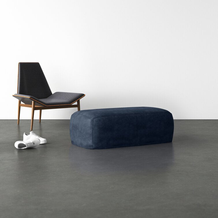 Pedro Leather Ottoman Furniture BoutiQ