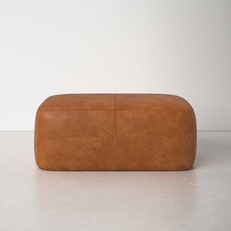 Pedro Leather Ottoman Furniture BoutiQ