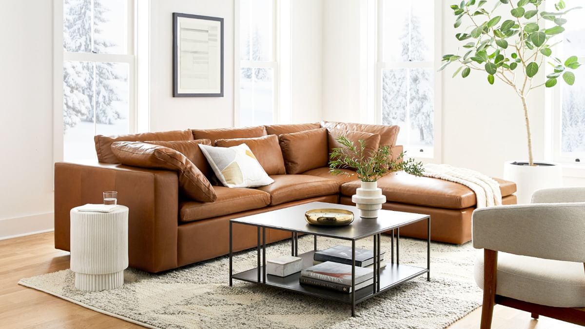 Sean Modular Leather 3-Piece Ottoman Sectional Furniture BoutiQ