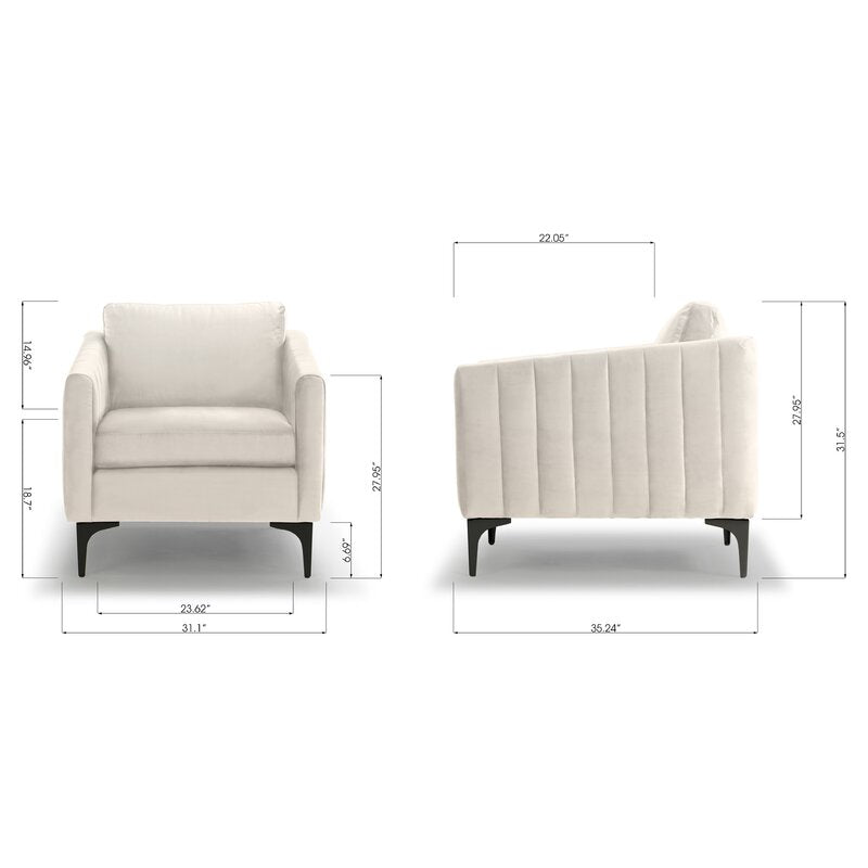 Spencer Velvet Armchair Furniture BoutiQ