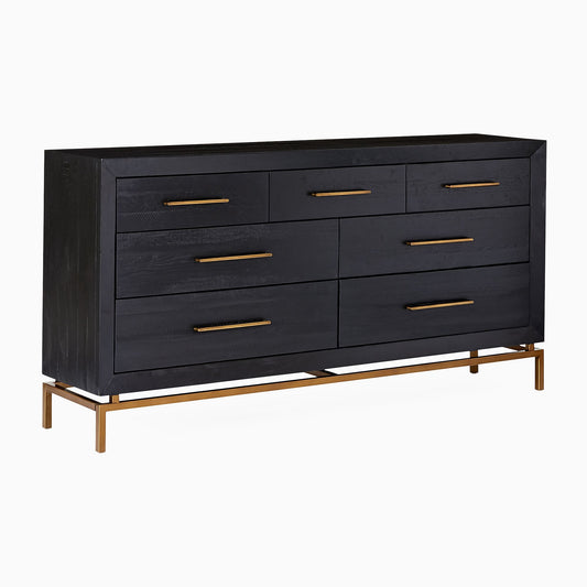 Huxley Burnished 7-Drawer Dresser