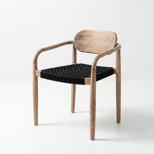 Gatlin Wooden Dining Chair with Armrests