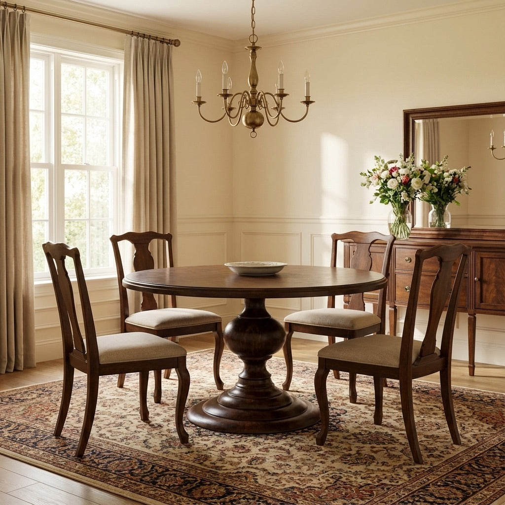 Hugh Round 6 Seater Dining Table