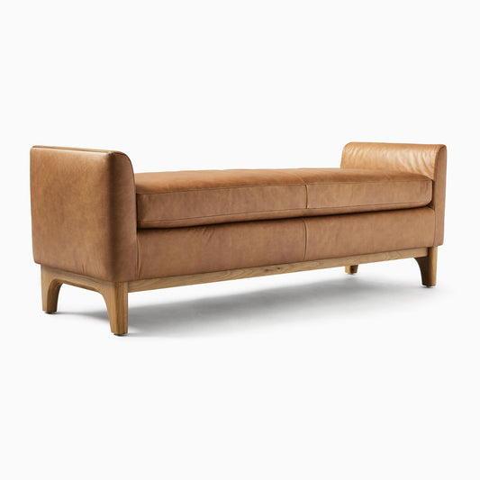Reese Leather Bench