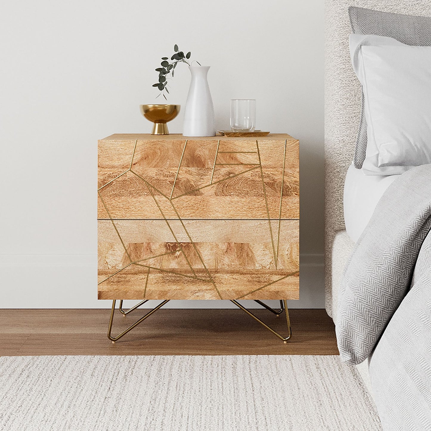 Ledger Inlay Nightstand