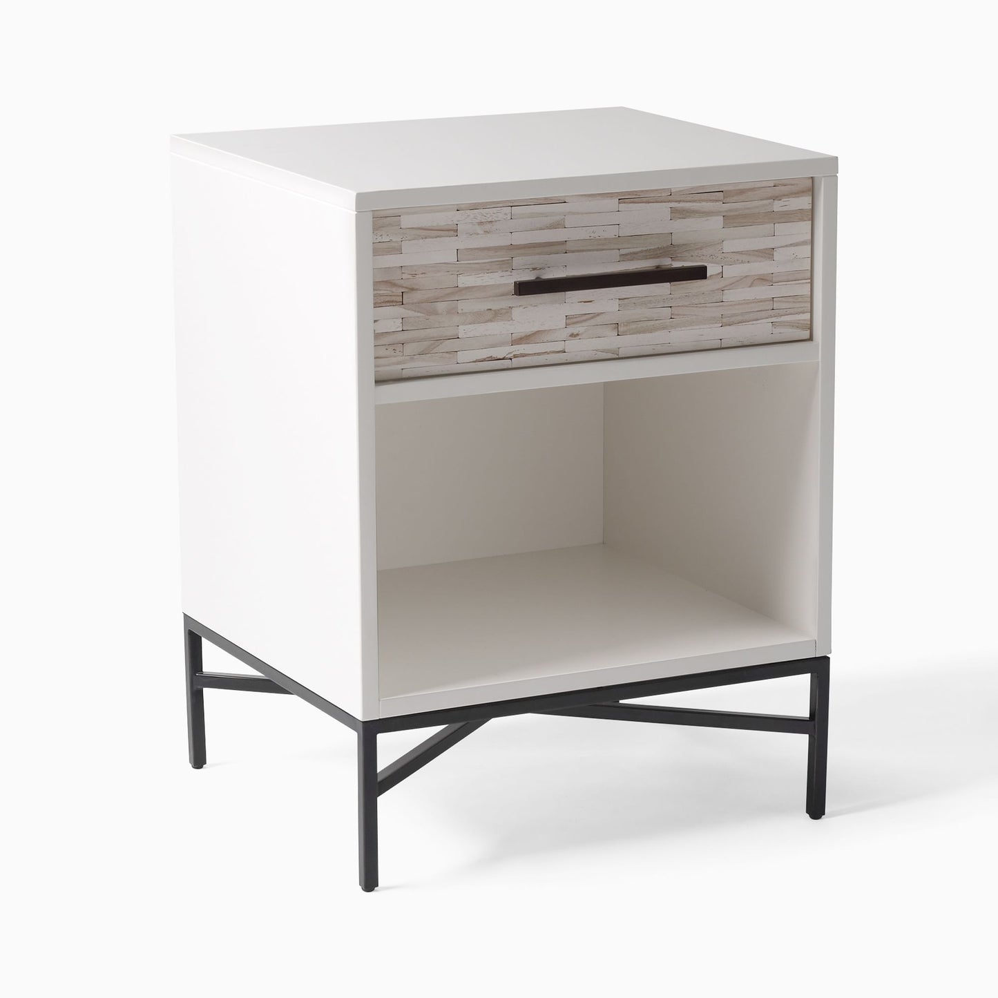 Boone Wood Tiled Nightstand