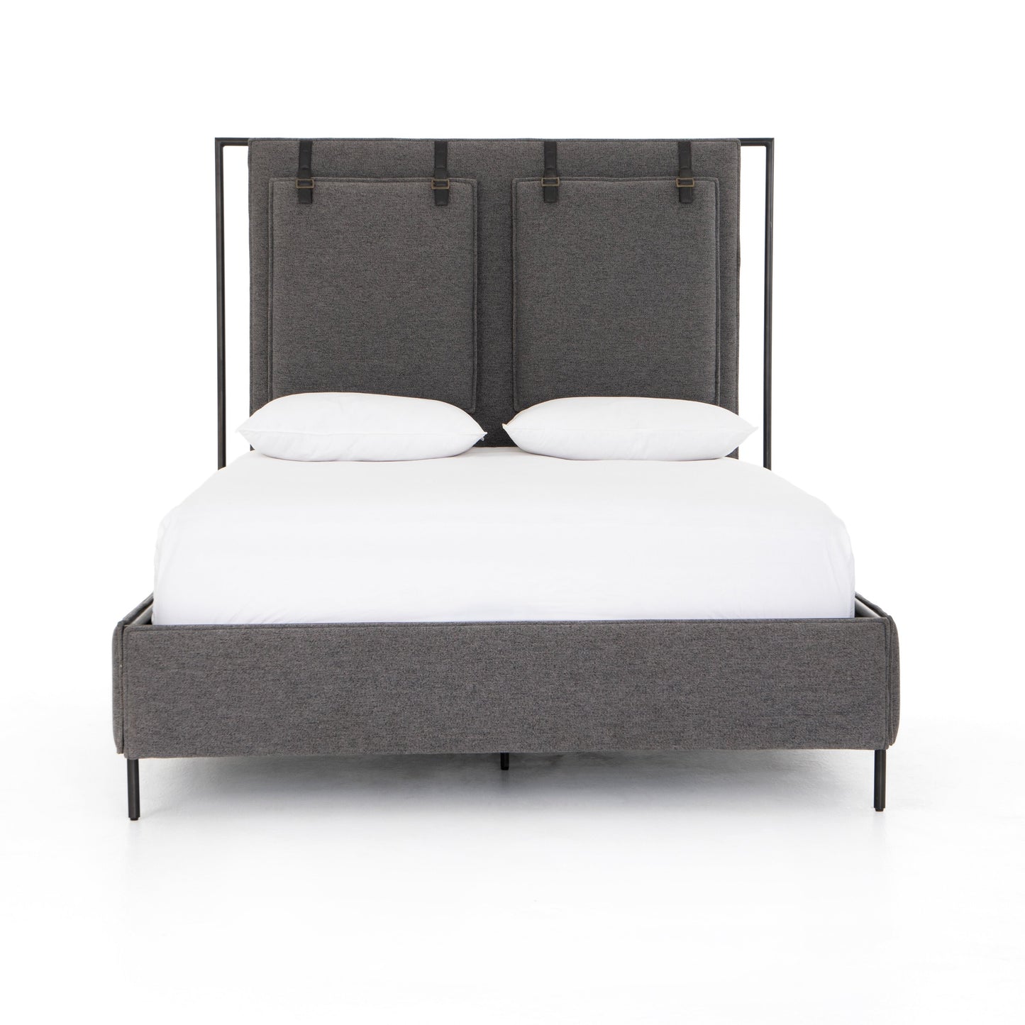 Vincenzo Upholstered Metal Bed