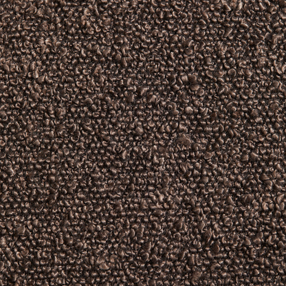 Eddie Dining Chair with Armrests in Wood and Bouclé Fabric