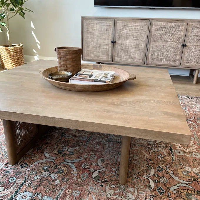 Lachlan Solid Wood Coffee Table – live photo 3