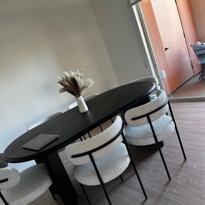 Byron Oval 6 Seater Dining Table – live photo 6