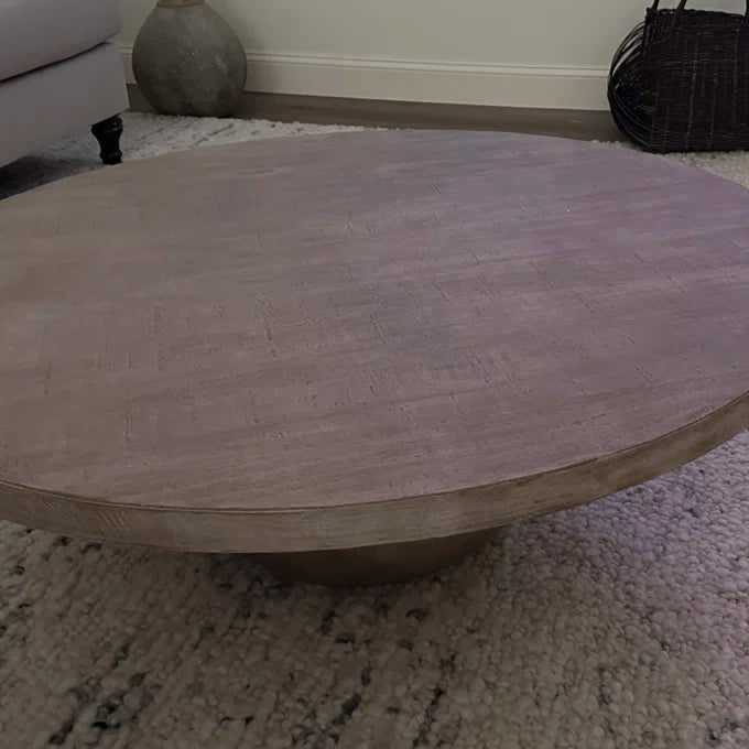 Chaim Solid Wood Coffee Table – live photo 1