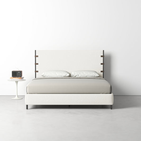 Jimmy Upholstered Metal Bed