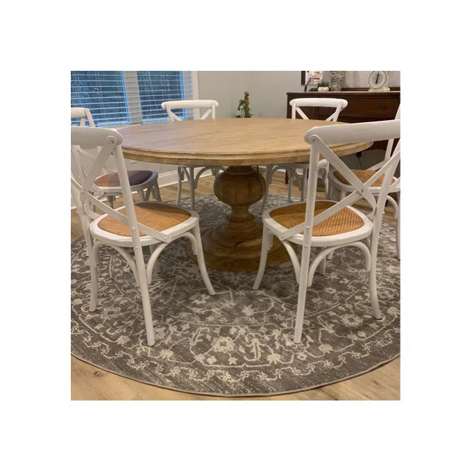 Hugh Round 6 Seater Dining Table – live photo 3