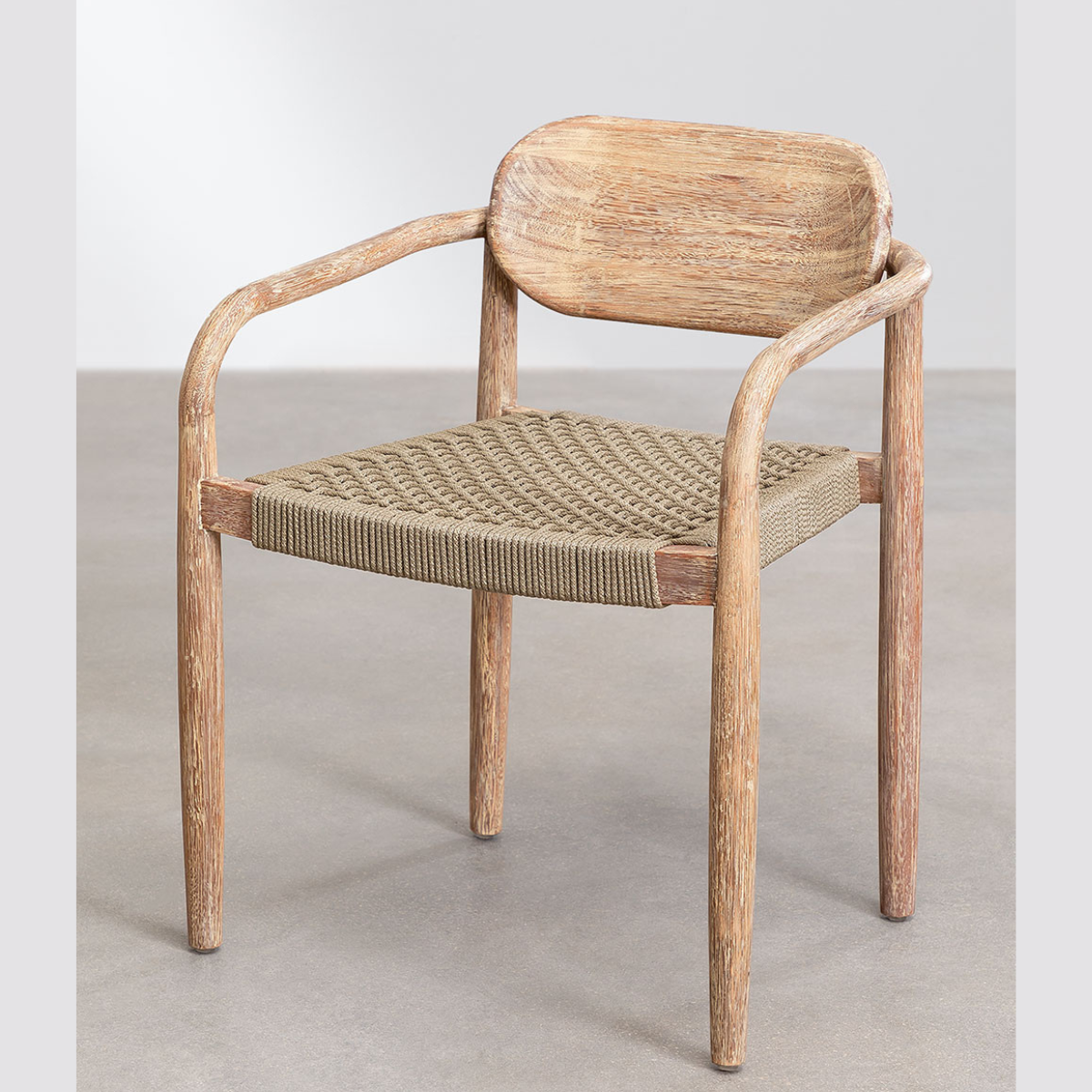 Gatlin Wooden Dining Chair with Armrests