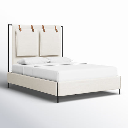 Vincenzo Upholstered Metal Bed