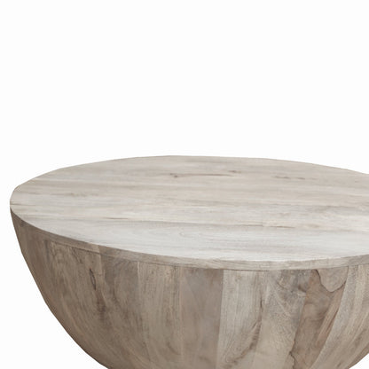 Emir Solid Wood Single Drum Coffee Table