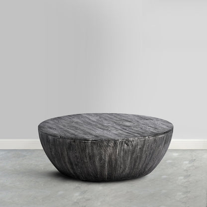 Emir Solid Wood Single Drum Coffee Table