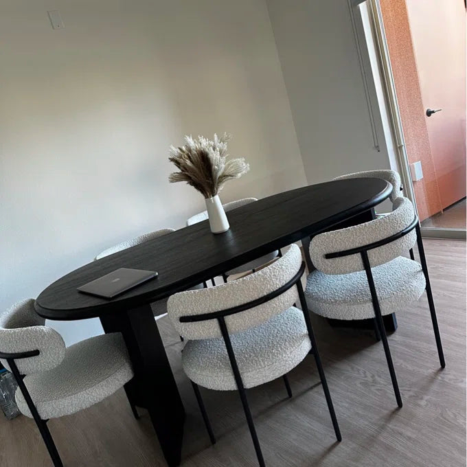 Byron Oval 6 Seater Dining Table – live photo 5