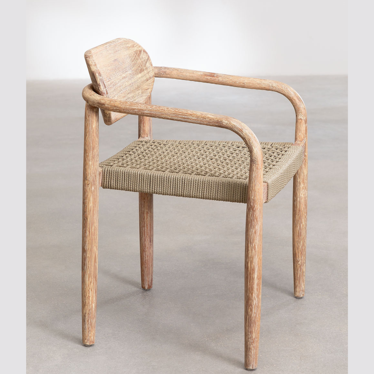 Gatlin Wooden Dining Chair with Armrests