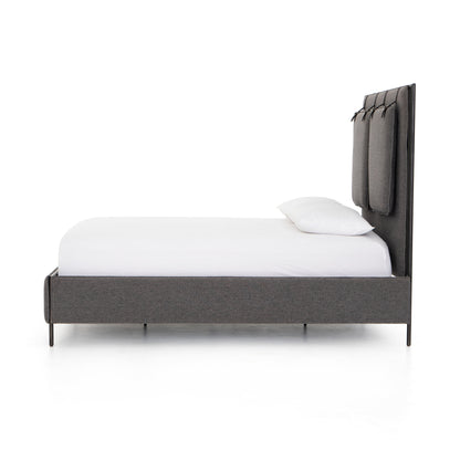 Vincenzo Upholstered Metal Bed