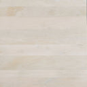 Macro wood swatch view of light whitewashed finish grain texture on Ben square coffee table surface