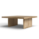 Lachlan square light wood coffee table alternative three-quarter studio view