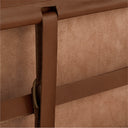 Tomas Brown Leather Bed
