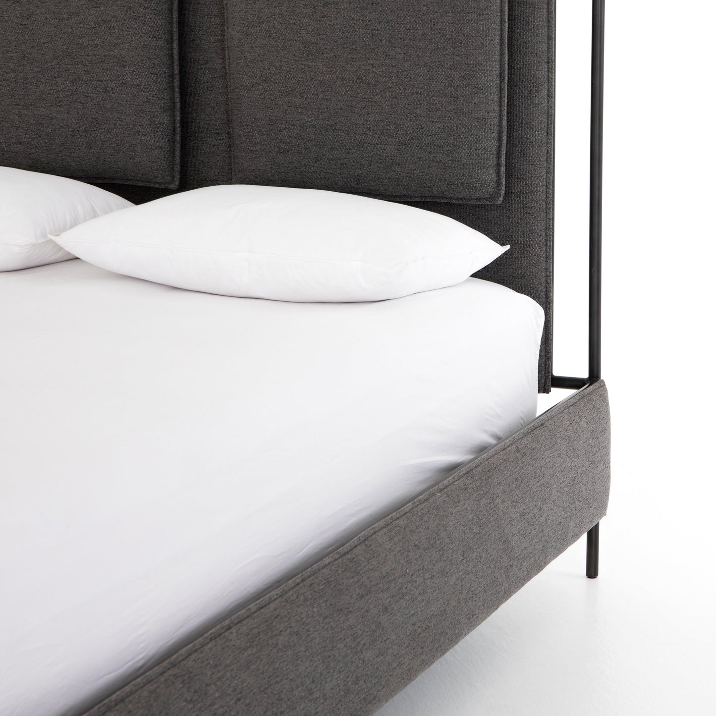 Vincenzo Upholstered Metal Bed