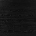 Full frame macro swatch of dark charcoal black ash wood grain texture on Remi nesting coffee table tabletop